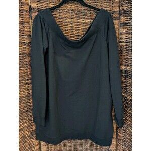 Daily Ritual Off The Shoulder Sweatshirt Modal Loungewear Comfy Relaxed Large